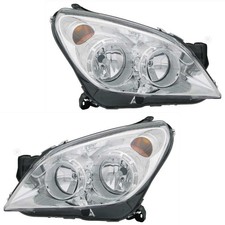 Scheinwerfer Set links & rechts Chrom H1/H7 für Opel Astra H Caravan L35 L48 L08