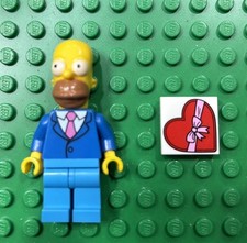 Lego HOMER SUIT  TIE The Simpsons Series 2 Minifigure Date Night Valentines