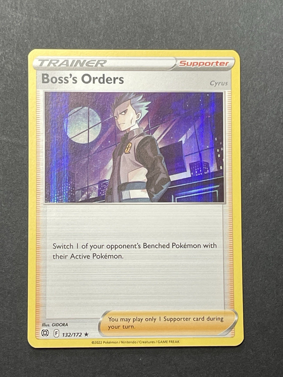 Pokemon Boss's Orders 132/172 Holo Swsh09 Brilliant Stars 2022 TCG Card NM