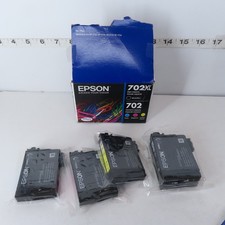 *USED* EPSON T702XL-BCS DURABRITE ULTRA BLACK & COLOR INK COMBO 03/2028