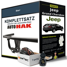 Anhängerkupplung starr für JEEP Grand Cherokee +E-Satz kpl.