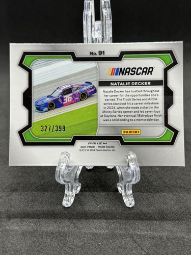 2024 Panini Prizm Racing - Natalie Decker - Pulsar Argento 327/399 - Foto 2 di 2