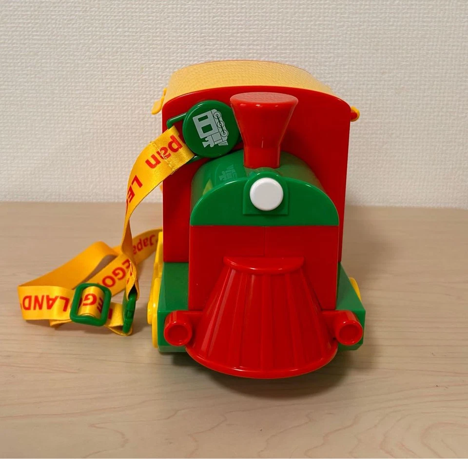 LEGO land Limited Train Popcorn Bucket Toy Red with Yellow Strap Used  - Image 2 of 4