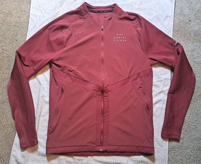 Nike Element Dri-FIT Full-Zip Running Division Jacket DD4929-661 Men MEDIUM Red