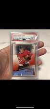 2023 SP GAME USED CONNOR BEDARD RETRO ROOKIE DEBUT PLTNM BLUE #/25 PSA 10 POP 1