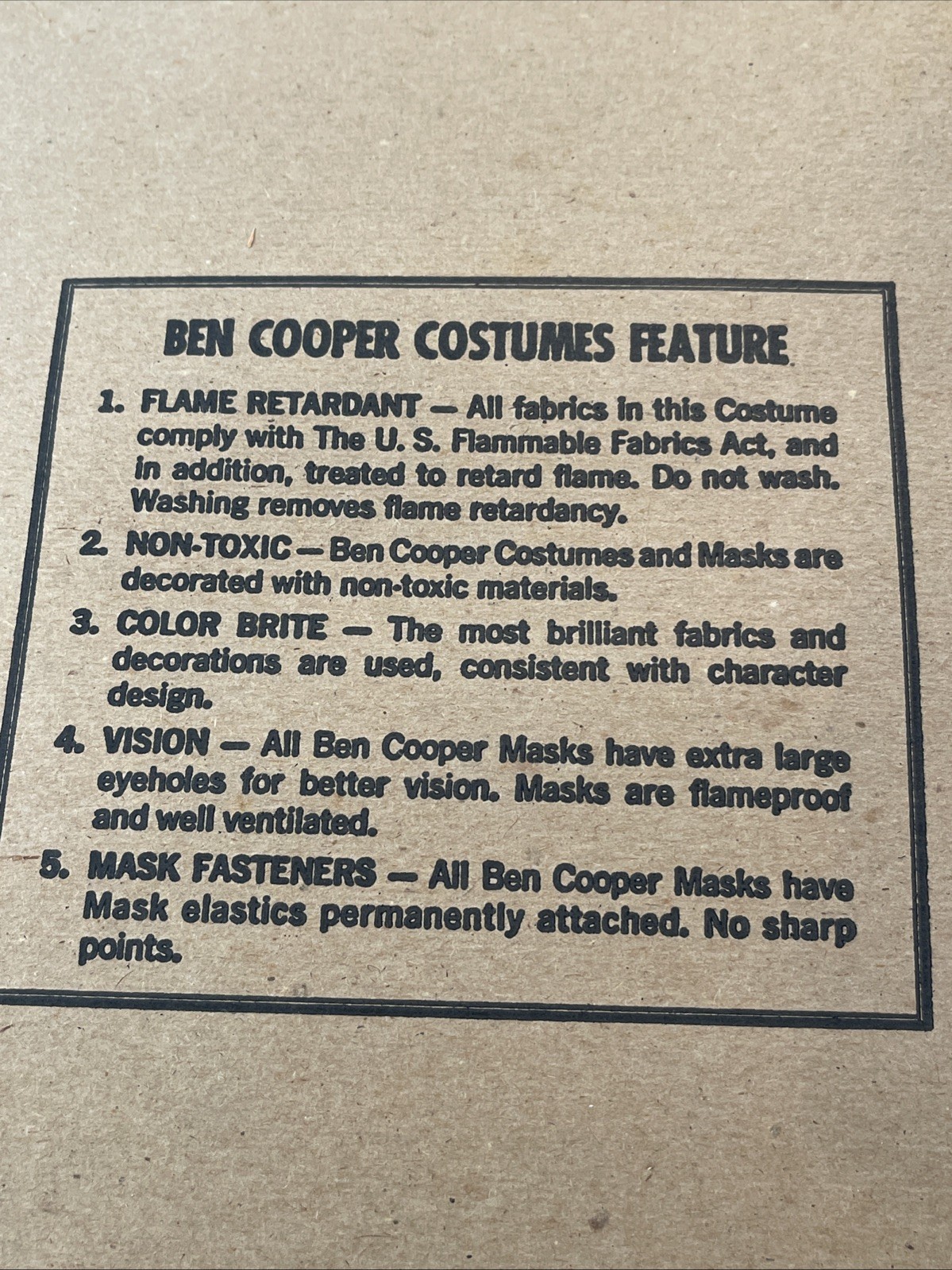 Ben Cooper Indiana Jones Vintage Halloween Costume 1981 Raiders Of The Lost Ark