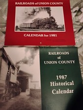 (2) Railroads of Union County Pennsylvania Historical Calendar 1987 and 1981