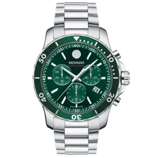 MOVADO Series 800 2600179 Green Dial Men's Watch 42mm
