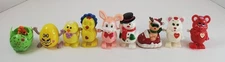 Vintage Plastic Wind Up Toys Christmas, Easter, Valentines Day Lot of 9