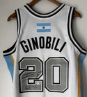 Manu Ginobili "HOF '22" Signed Spurs Mitchell & Ness NBA Finals Champ Jersey BAS