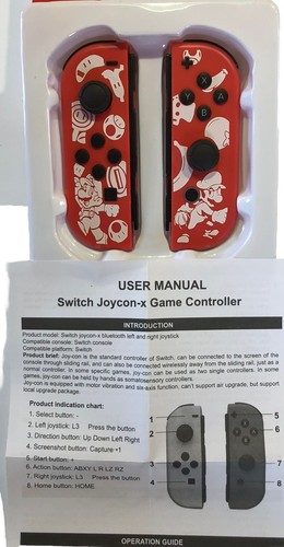 For Nintendo Switch Joy Con L & R Bluetooth Wireless Gamepad Joystick - Picture 5 of 5