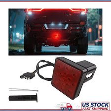 15-led Red Hitch Cover Brake Light 2 Receiver Abs Housing Non-polaricolor Red