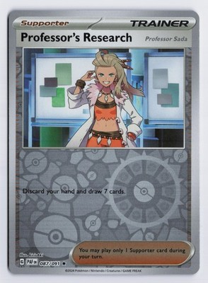 Professor's Research - - PAF #087/091 SV: Paldean Fates Reverse Holo LP