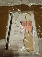 Practice Feather Nano Brows 2 Extra Brow Sheets. Cleaning oil, headband, pencil 