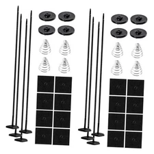 BARTOO Car Fan Mounting Kit, Radiator Fan Zip Ties Clips Mounting Kit 2 Set