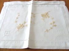 Vintage White Linen Hand Embroidered Night Dress Case.