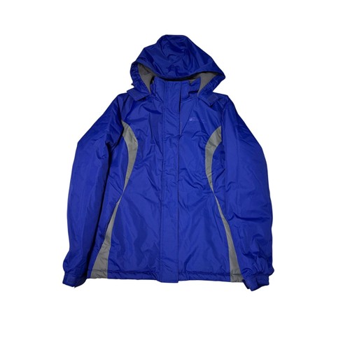 Mountain Warehouse Mens Blue Hooded Waterproof Outdoor Jacket US 6 Size L