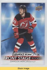 2021-22 Ovation Front Stage Rookie Achievement Dawson Mercer #FSR-7 RC READ 10wx
