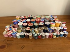 Mixed VTG Lot Of 60 Spools Sewing Thread Asst sizes Talon J P Coats Lily Clarks