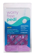 Worry Free Pedi Pedicure Sanitizing Tablets Remove 99.99 of Bacteria and Fungi2