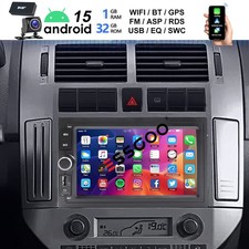 DAB 32G Apple Carplay Android 15 Autoradio Navi Für VW GOLF Jetta MK4 Polo 9N T5