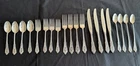 4 Sets 5 Pc Place Settings Wallace Sterling Silver Rose Point Pattern 20 Pcs