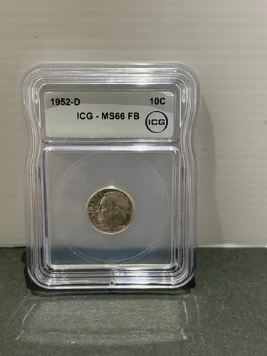 1952-D Roosevelt Dime MS66 FB ICG