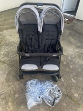 Double Pushchair With Raincover