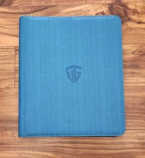 New - TCGUARD Trading Card Binder - BLUE - 30 Double Sided Pages - slight damage