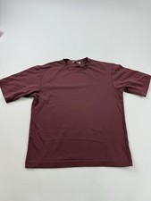 Uniqlo U Shirt Mens Medium Purple AIRism Relaxed Fit Cotton Tee Lightweight