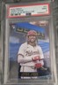 2025 Topps Finest Debut James Wood #D-1 Blue Refractor /99 PSA 9 (RC)
