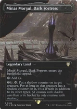 MTG Minas Morgul, Dark Fortress (Borderless) Foil NM Commander Lord of the Rings
