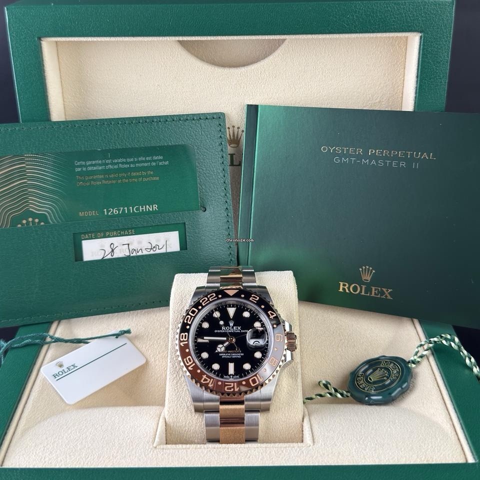 Rolex GMT-Master II "Root Beer" 126711CHNR Rose Gold Full Set 2021