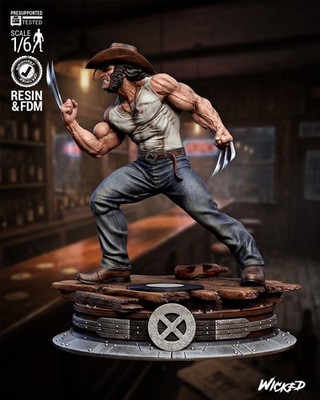 Wolverine Marvel X-Men Rugged Wild Logan Bar Fight Uncaged Statue Pre-Order