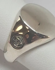 David Yurman Sterling Silver Signet Ring - Size 7