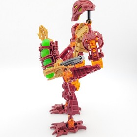 Lego Bionicle Toa Inika Jaller 8727 Complete Figure with 4 Zamor Spheres