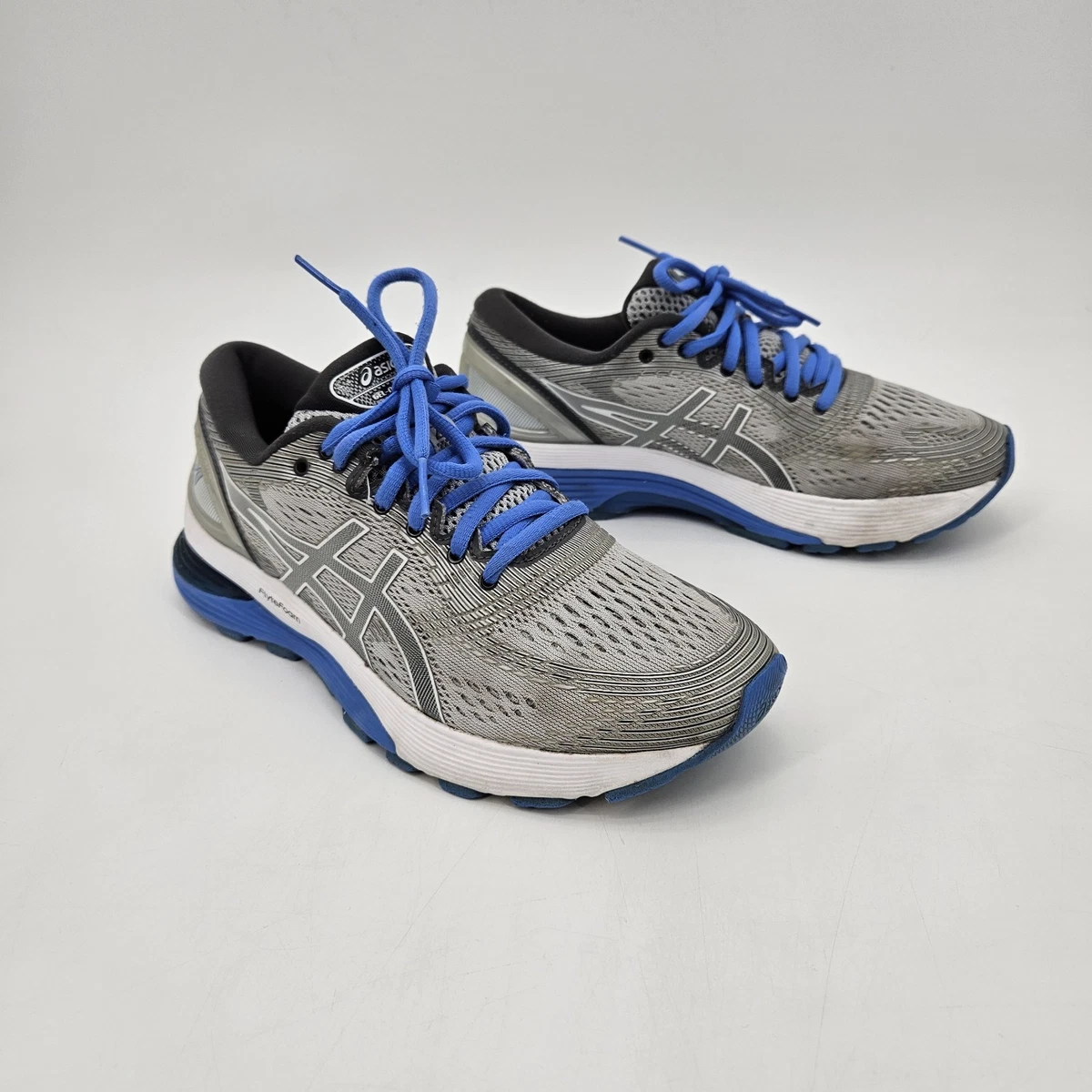 ASICS Gel-Nimbus 21 Size 12 Gray ASICS Gel Nimbus 21 Mid Grey Silver for Sale | Authenticity  main image 3