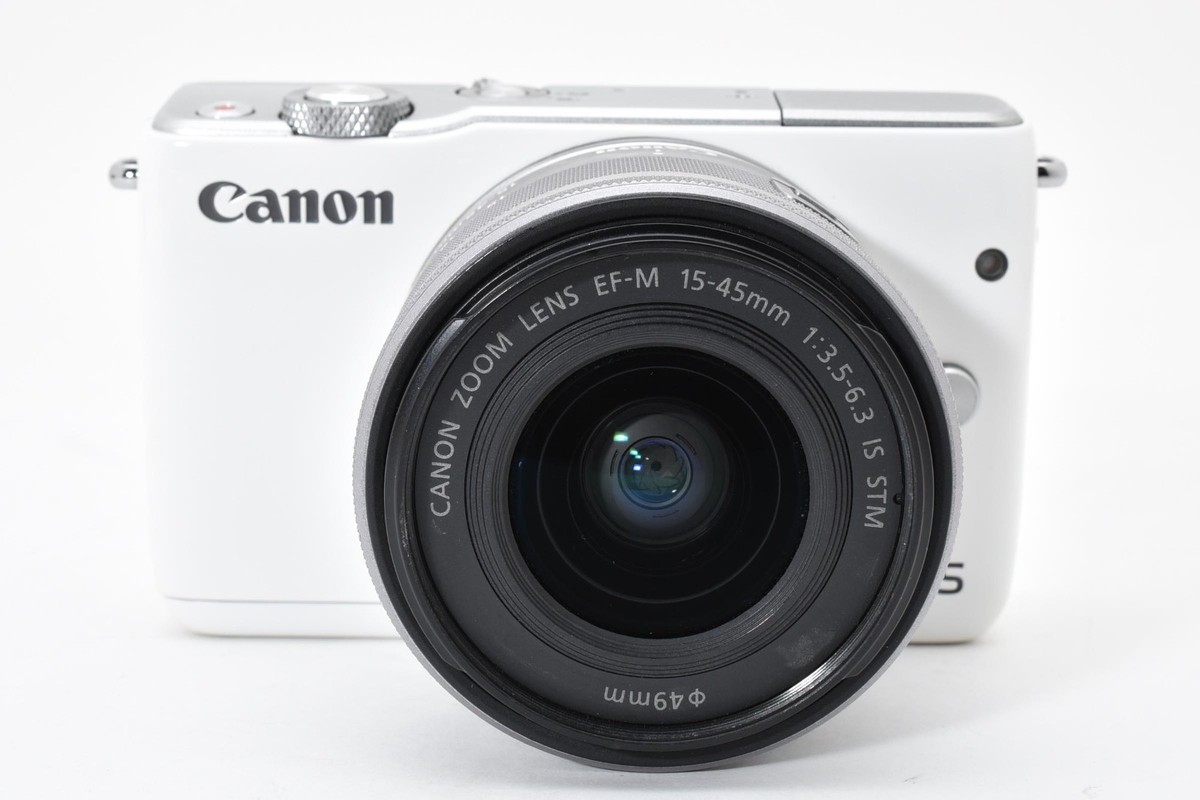Canon EOS M10 White Mirrorless Camera 15-45mm F/3.5-6.3 Lens