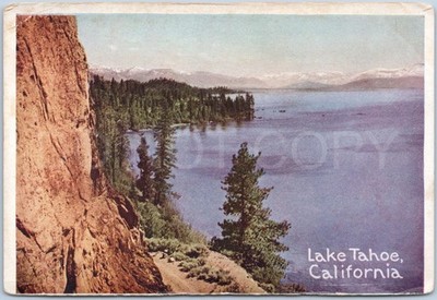 Lake Tahoe Kalifornien Vintage Postkarte USA USA Sierra Nevada Berge