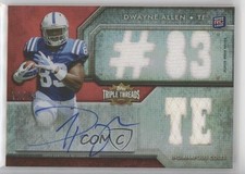 2012 Topps Triple Threads 71/99 Dwayne Allen (#83 TE) #124 Auto 0bt4