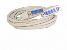 10 Ft DB25 25 Pin Serial Port Cable Male/Male RS232 Computer Data Cord