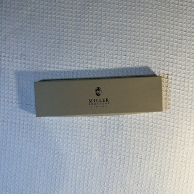 Miller Brothers Ltd 100% Silk Tie Dark Geometric Pattern Classic Menswear