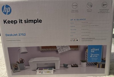 HP Deskjet 2752 Wireless All-in-one Color Inkjet Printer - White