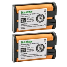 Kastar Battery for Panasonic KX-TG6072 KXTG6072 KX-TG6072B KXTG6072B KX-TG6072PK