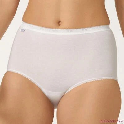 Slip donna Sloggi maxi vita alta cotone 4 pezzi