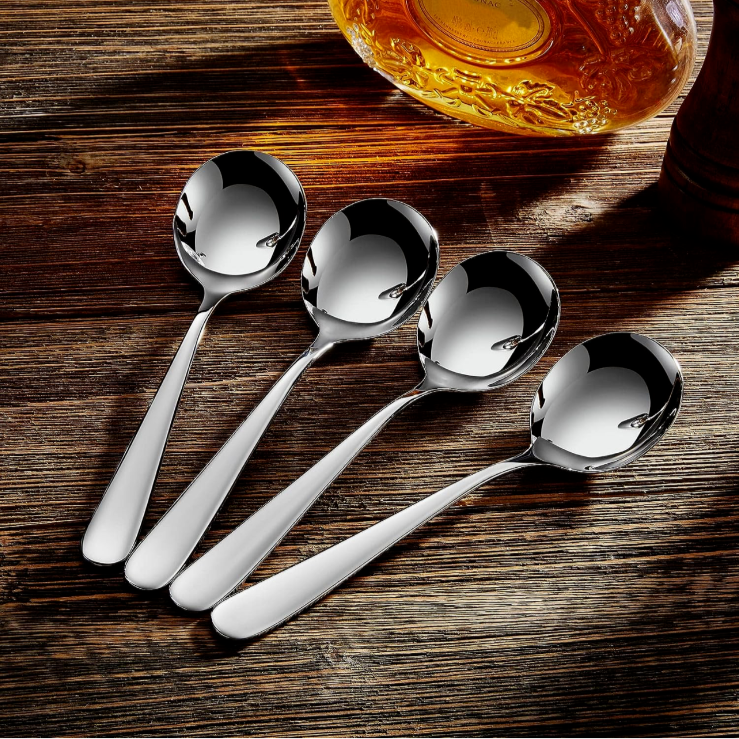 6-pack-soup-spoons-round-stainless-steel-bouillon-spoon-ebay