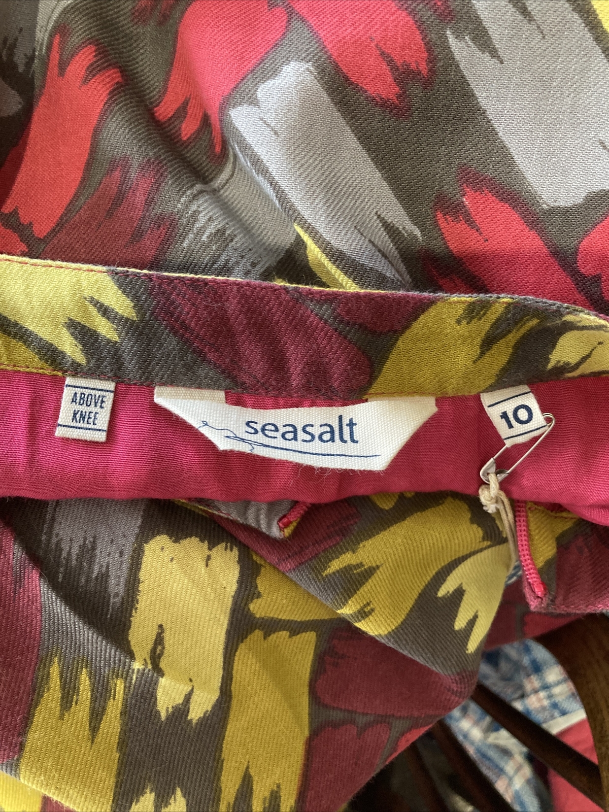 Seasalt Chevron Stripe Cotton Blend "Palmers" Skirt Size 10 UK BNWT 7