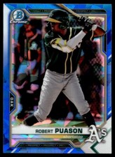 2021 Bowman Chrome Sapphire Robert Puason G87 Oakland Athletics #BCP-45