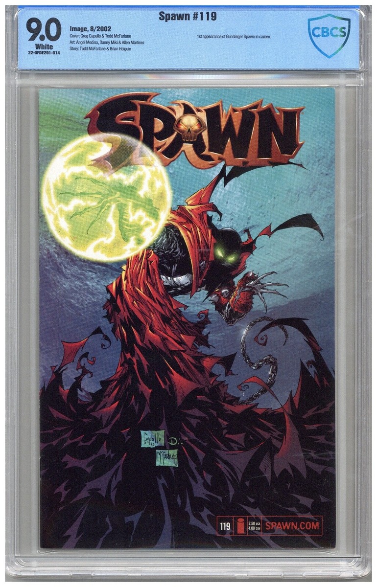 Spawn # 119 CBCS 9.0 VFNM White pages 8/2002 1st App. of
