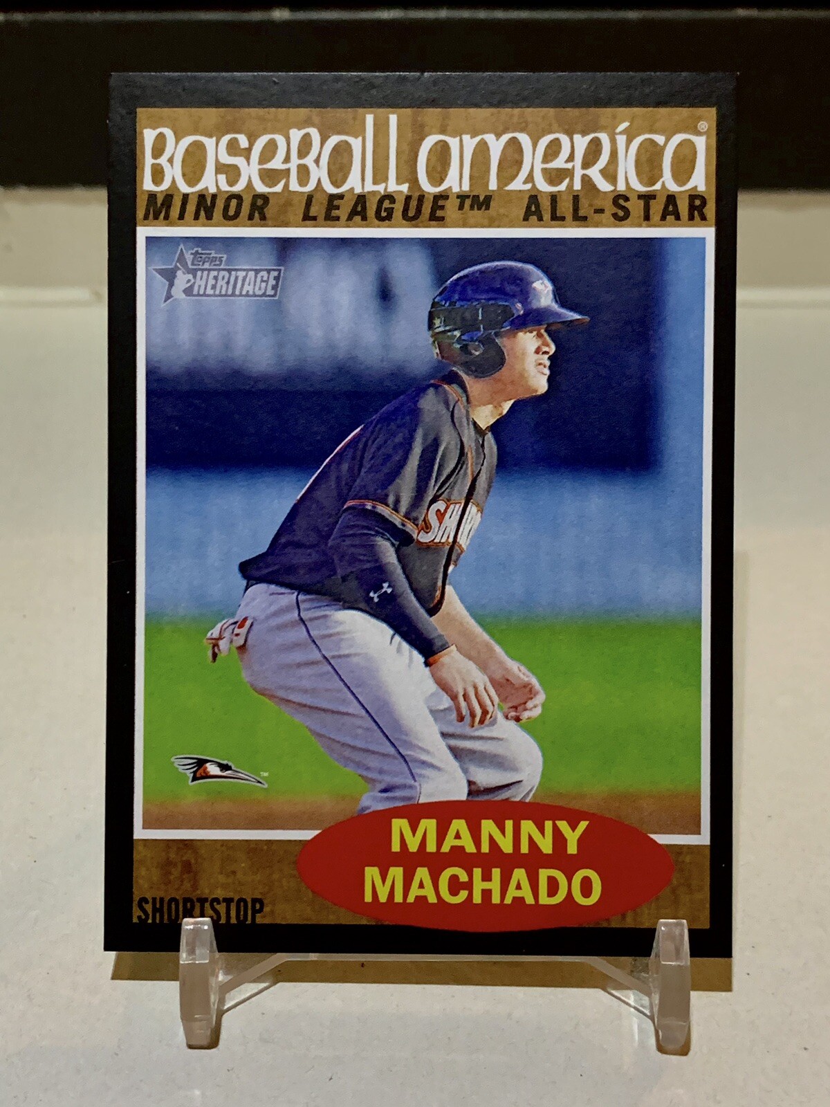 2011 Topps Heritage Minor League Manny Machado Rookie RC Card 219 #’d /62 Rare